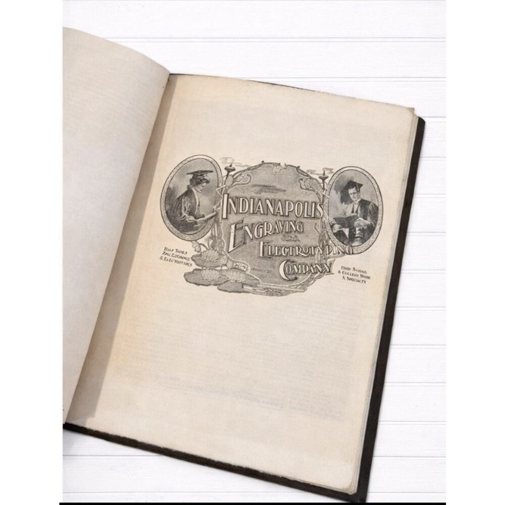 1908 Shortridge Highschool Yearbook Antique Victorian Ephemera Indiana RARE - Picture 5 of 16